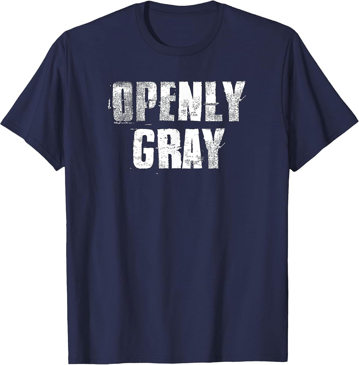 Openly Gray Natural Hair Ladies Women's T-Shirt - Navy Blue
