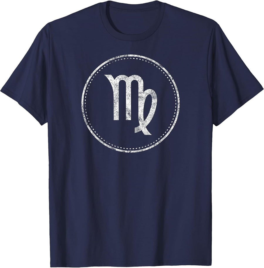 Virgo Sign – Astrology Zodiac T-Shirt - Navy Blue