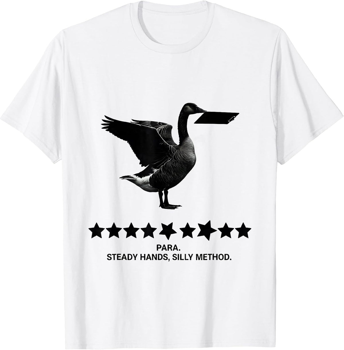 Men's Para Steady Hands Silly Method Funny Paraprofessional SPED T-Shirt - White