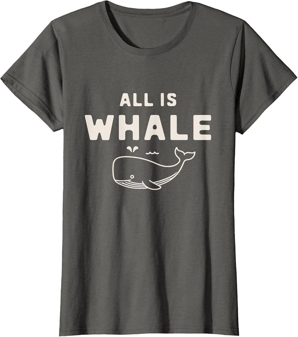 All is Whale T-Shirt - Asphalt Grey