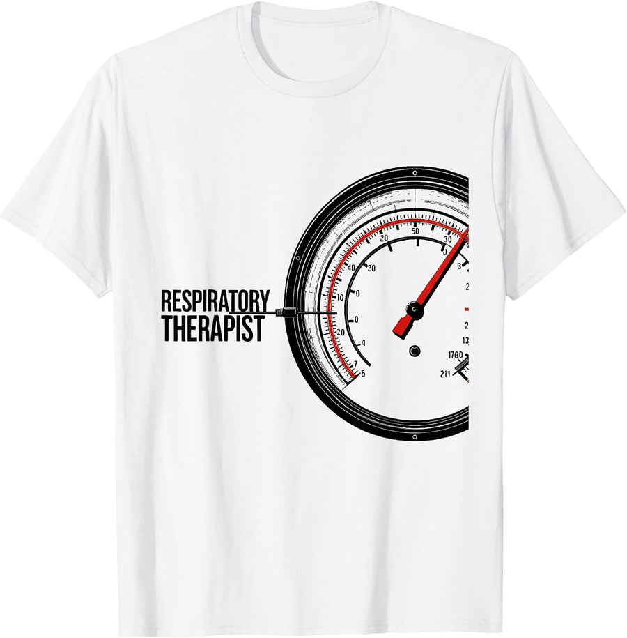 Men's Respiratory Therapist Funny RT Care Week Medical T-Shirt - White