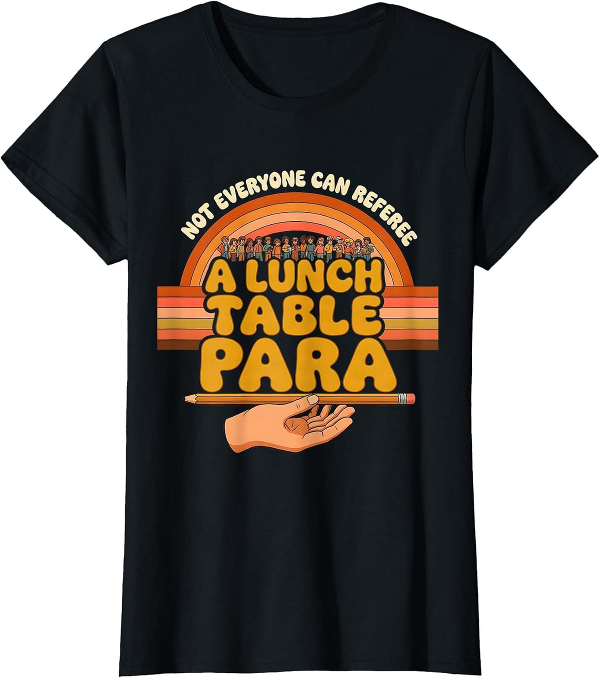 Not Everyone Can Referee A Lunch Table Para T-Shirt - Black