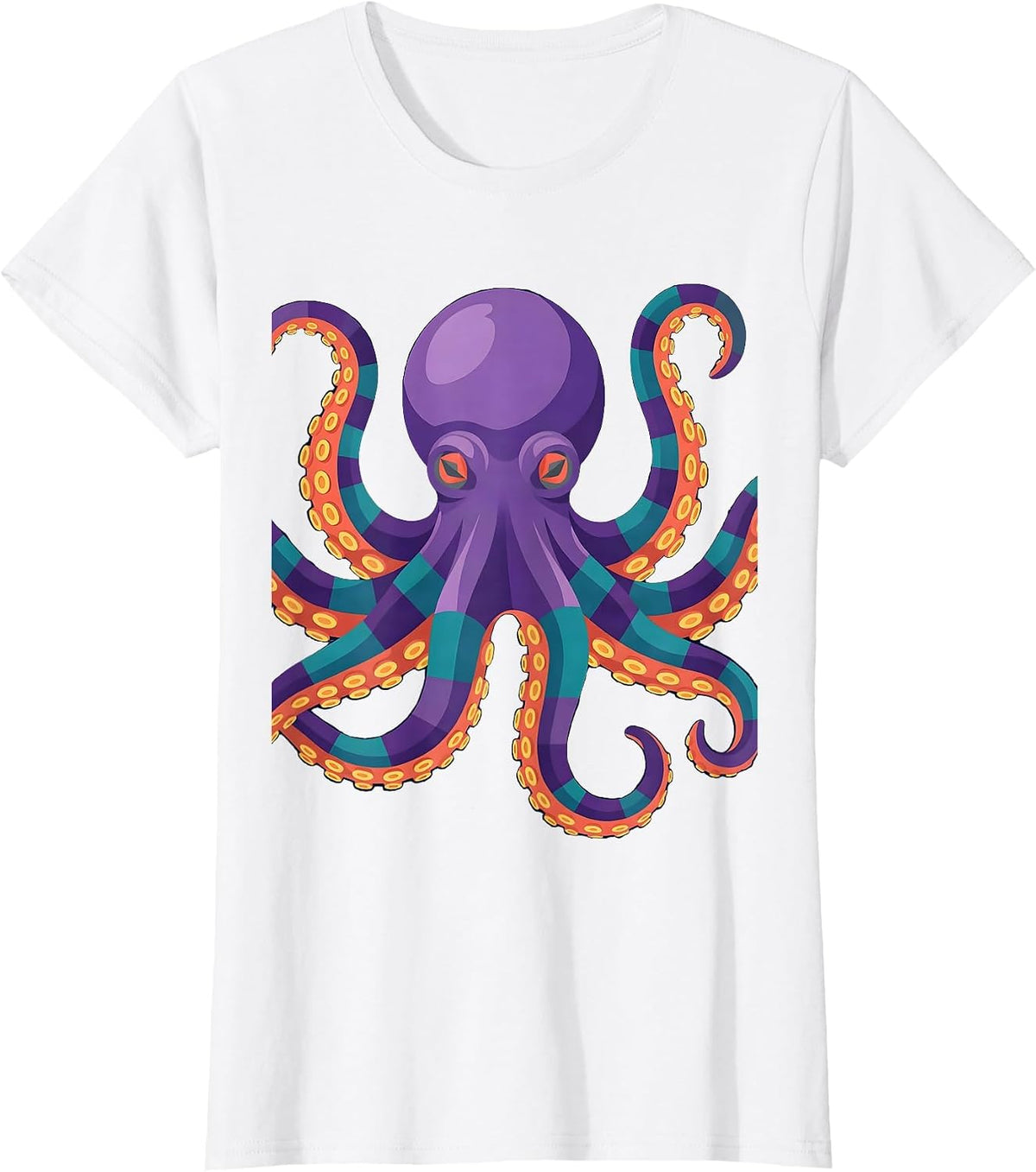 Cosmic Octopus Galaxy Tentacles Space Art T-Shirt - White