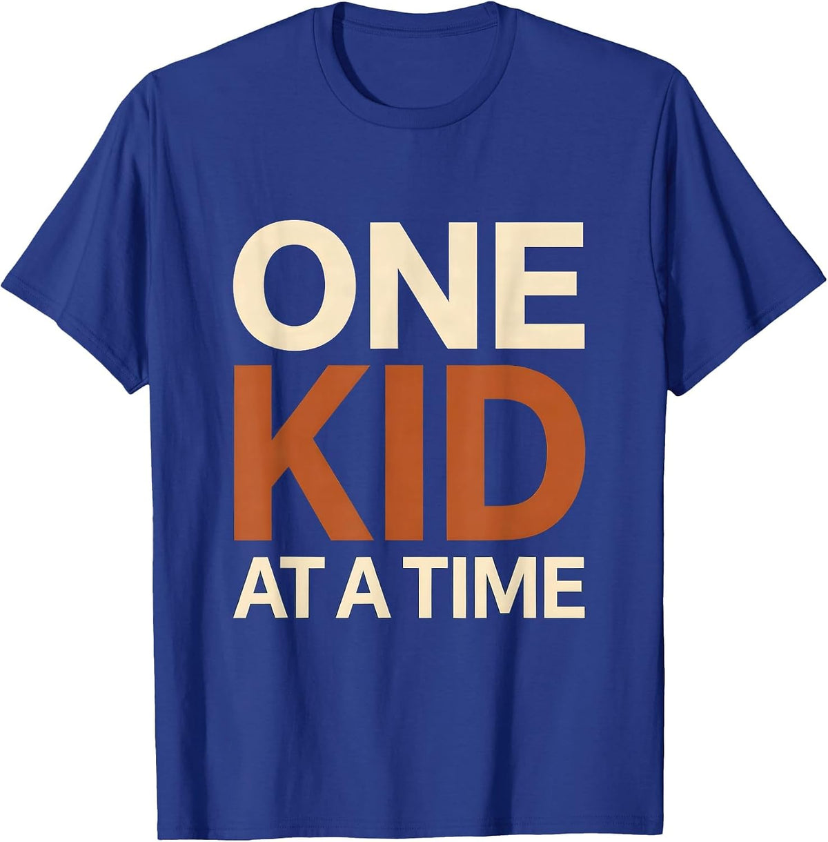 Men's One Kid at a Time Paraprofessional Design T-Shirt - Royal Blue