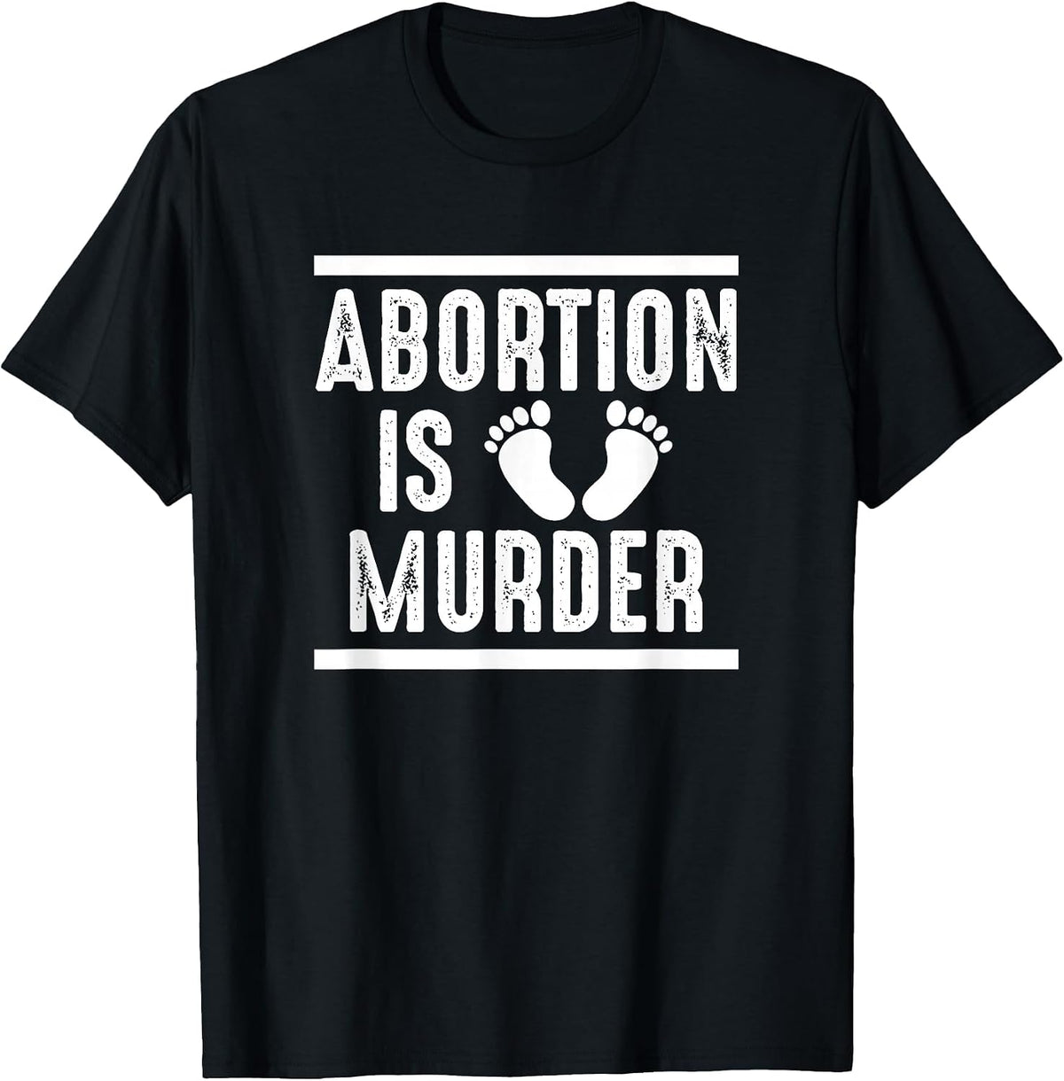 Abortion is Murder T-Shirt - Black