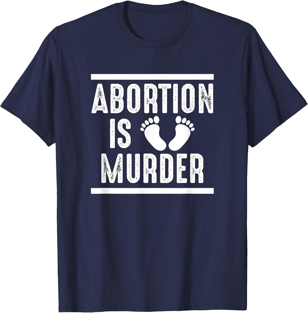 Abortion is Murder T-Shirt - Navy Blue