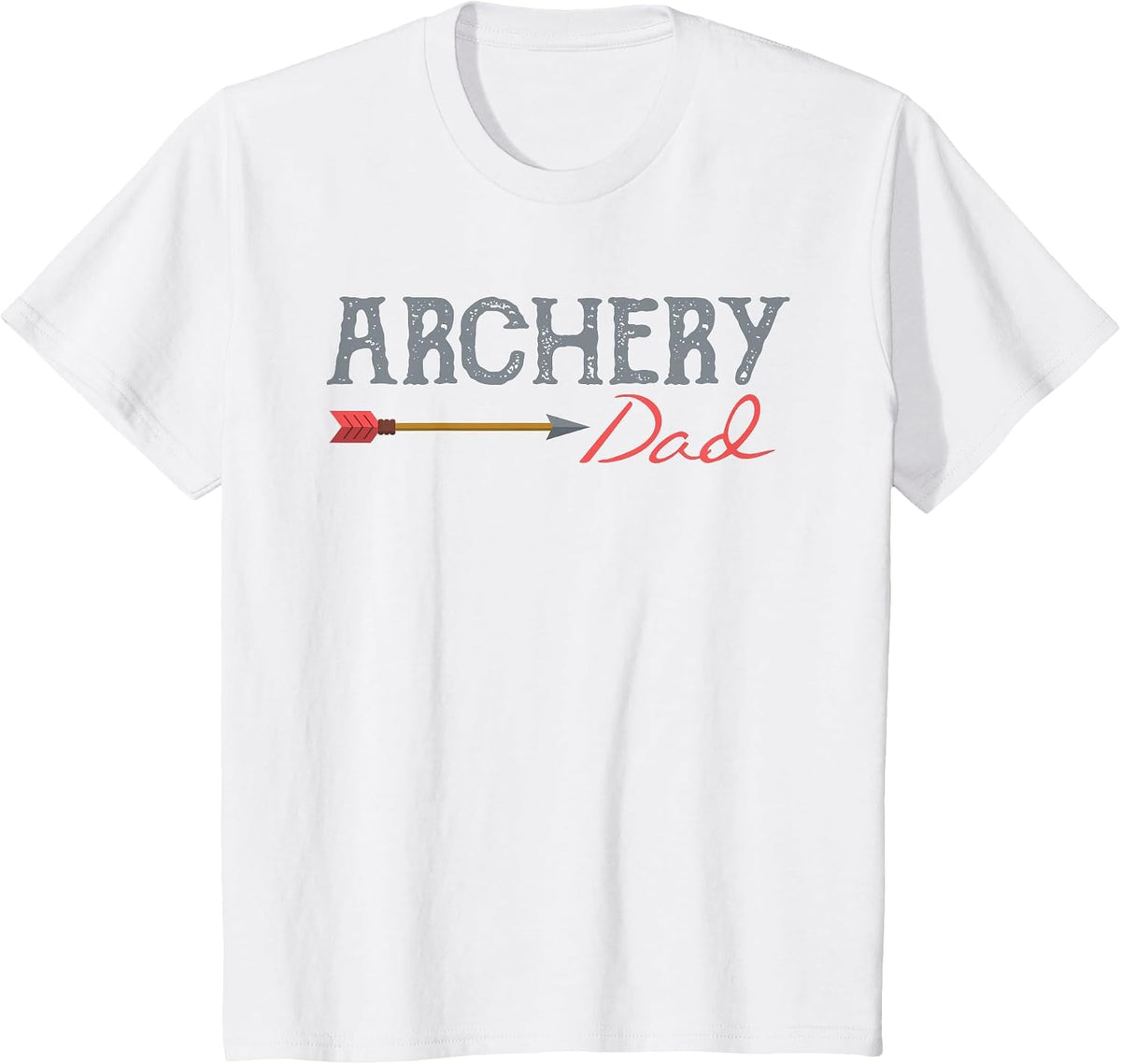 Archery Archer Dad Target Proud Parent Bow Arrow T-Shirt - White