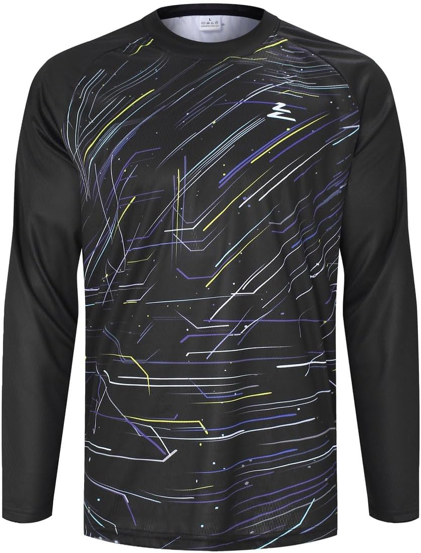 Mountain Bike Jersey Mens Long Sleeve Motocross Jersey Cycling Jersey Breathable Quick Dry Downhill BMX Off-Road - 23