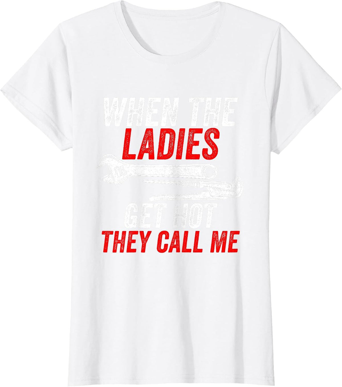 Air Conditioning AC Repairman HVAC Technician Worker T-Shirt - White
