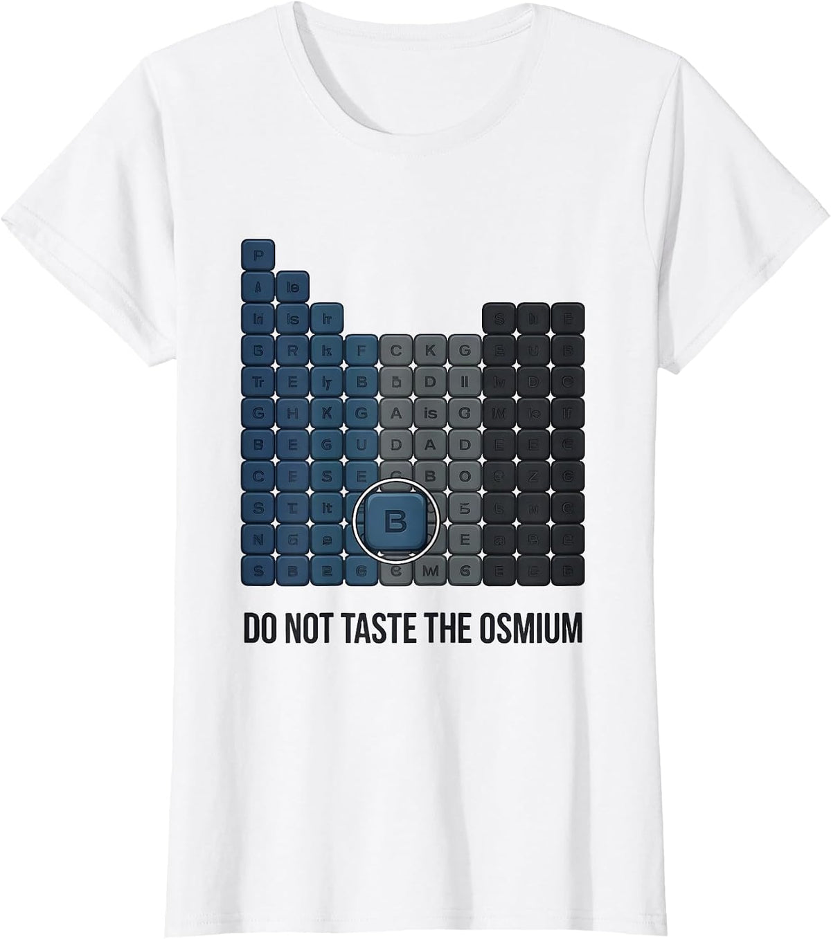 Do Not Taste The Osmium Funny Periodic Table Chemistry T-Shirt - White
