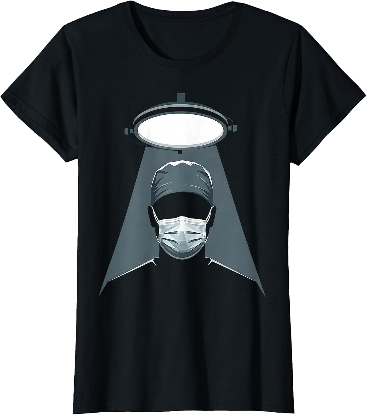Surgeon Under Operating Light Emergency Graphic T-Shirt - Black