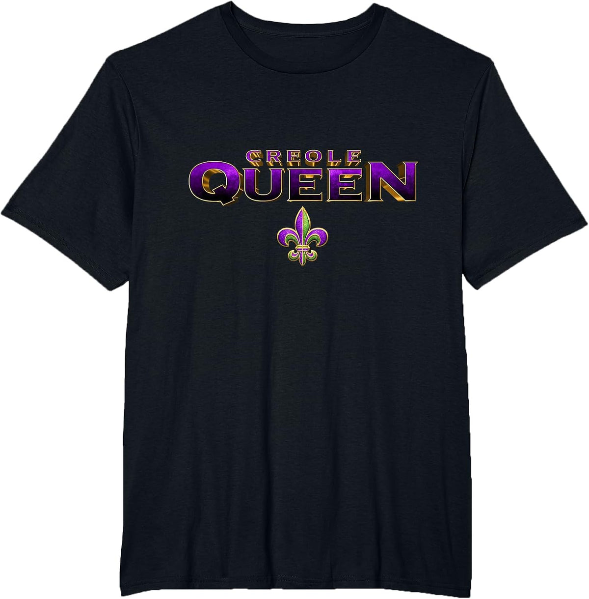 Creole Queen T-Shirt - Black