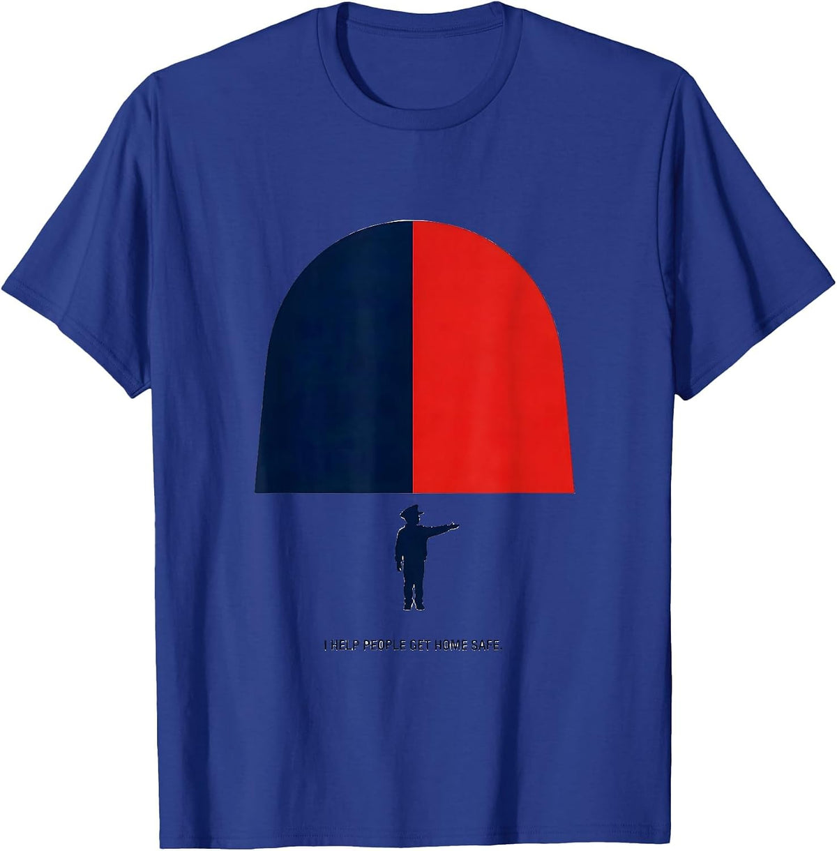 I Help People Get Home Safe Future Police Officer Kids T-Shirt - Royal Blue