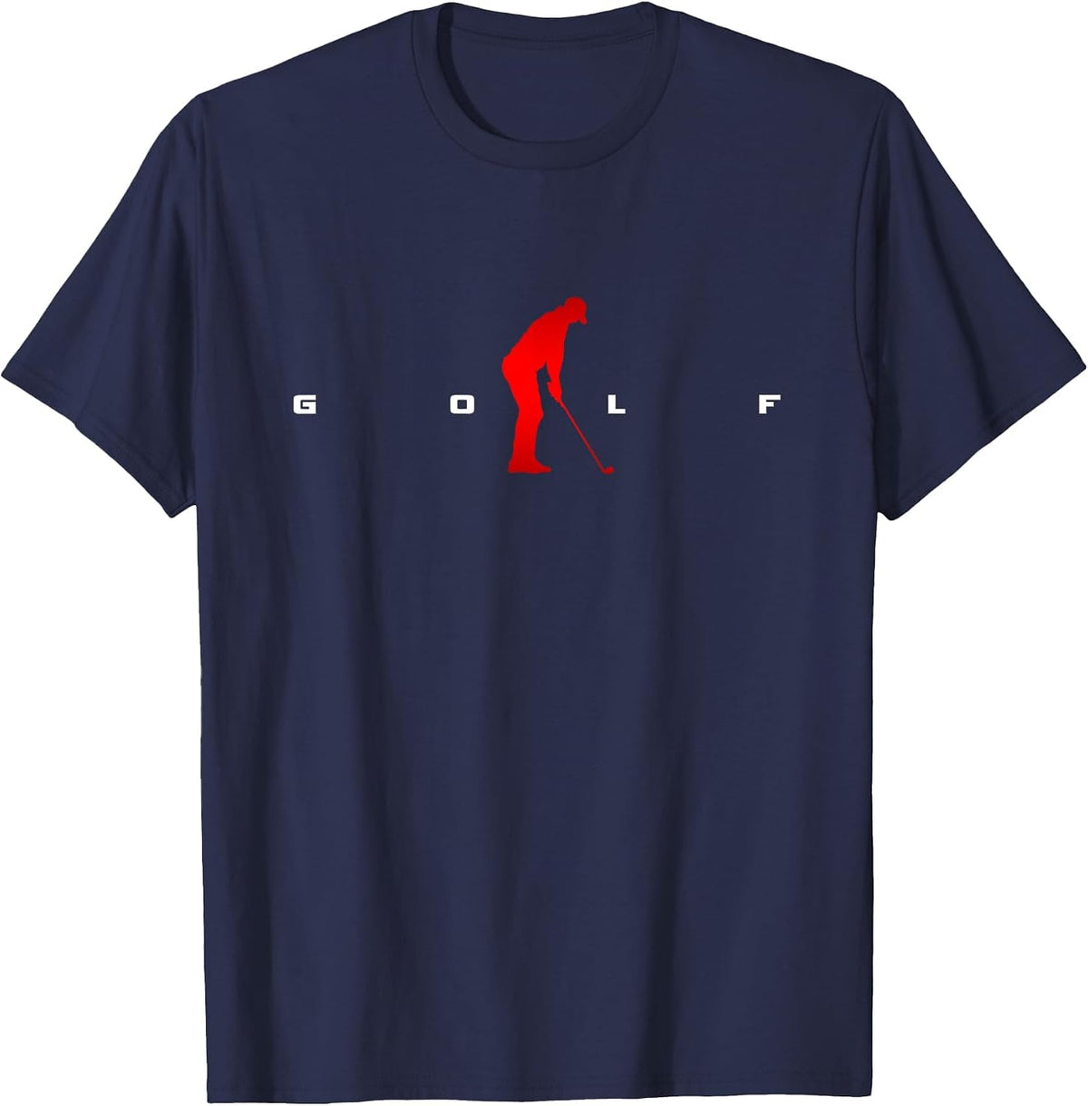 Golfer Golf T-Shirt - Navy Blue