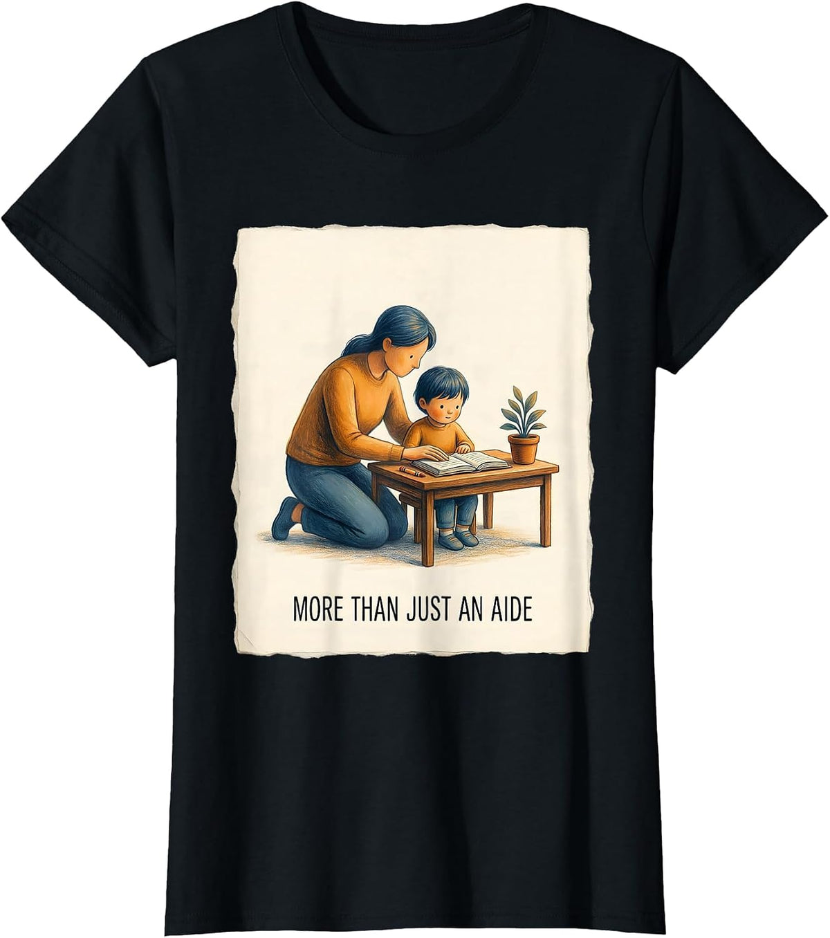 More Than Just an Aide Paraprofessional Design T-Shirt - Black