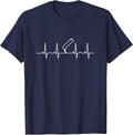 Stained Glass Artist Heartbeat T-Shirt - Navy Blue