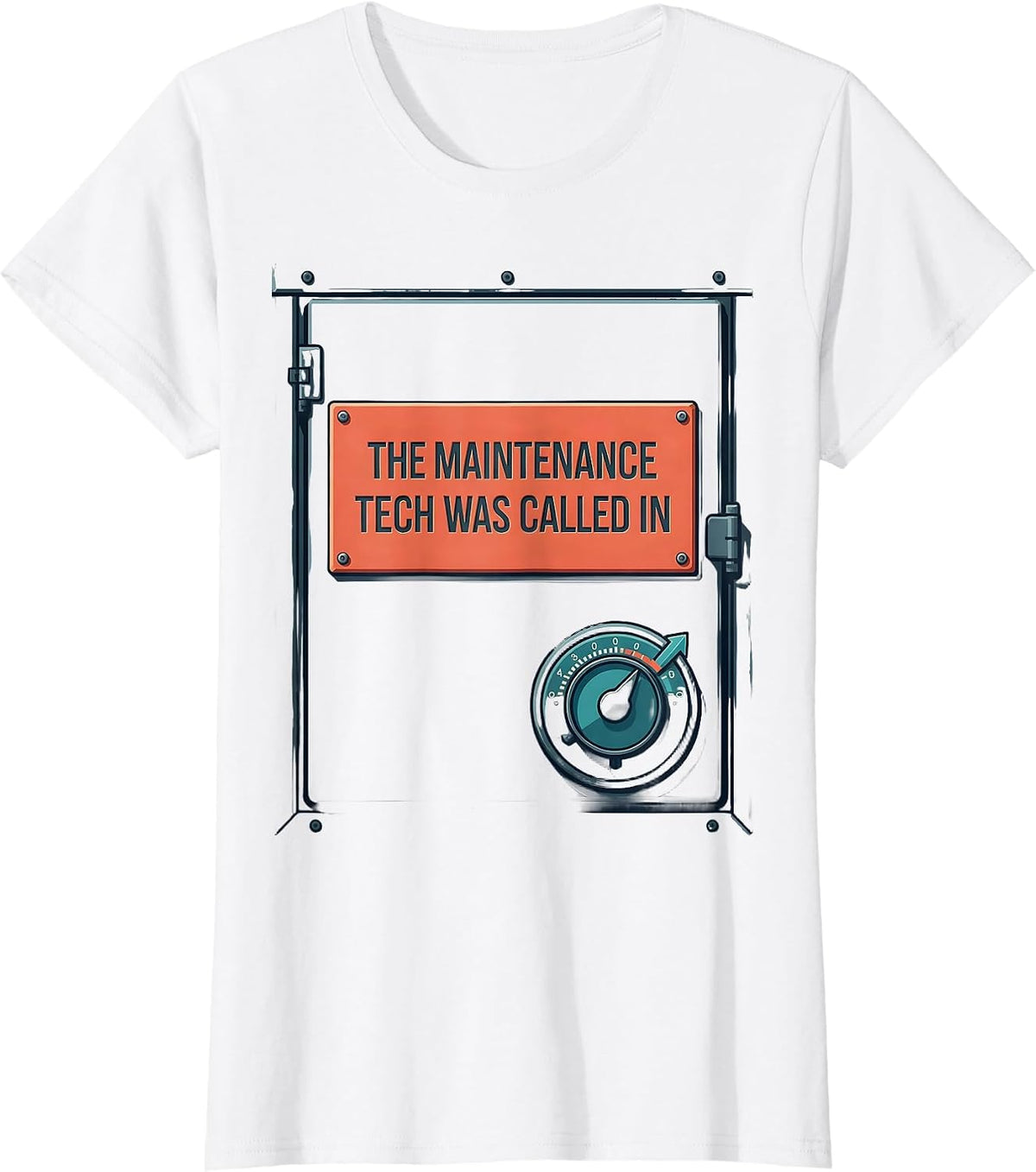 Women's The Maintenance Tech Was Called In Funny HVAC Technician T-Shirt - White