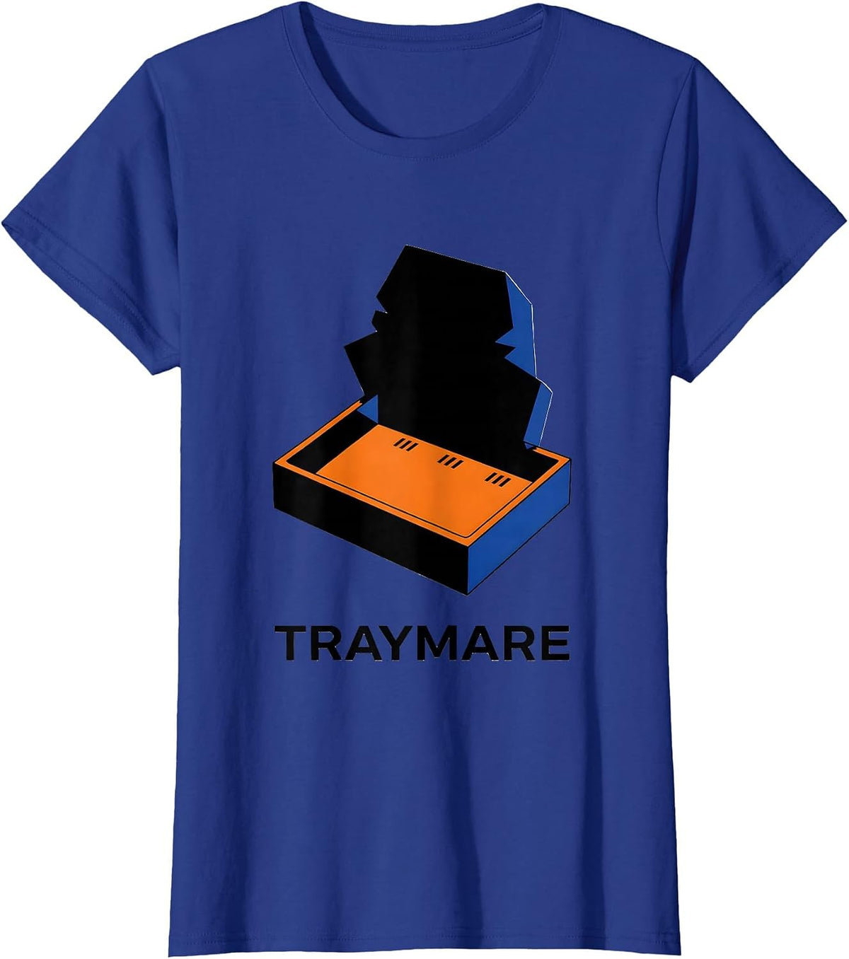 Women's Traymare Geometric Pharmacy Halloween Pharmacist Tech Crew T-Shirt - Royal Blue