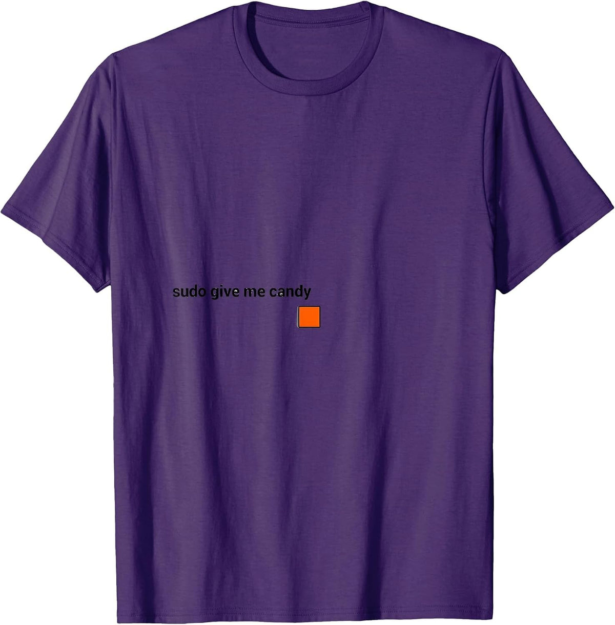 Men's sudo give me candy Error 404 Costume Not Found Halloween T-Shirt - Purple