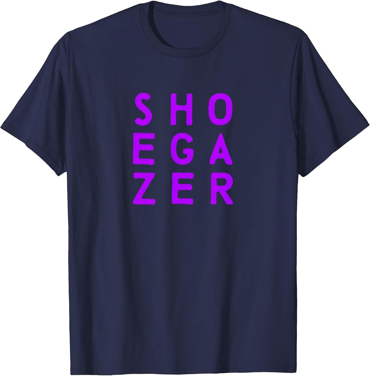 Shoegaze Tee - Garage, Noise Rock, Ambient T-Shirt - Navy Blue
