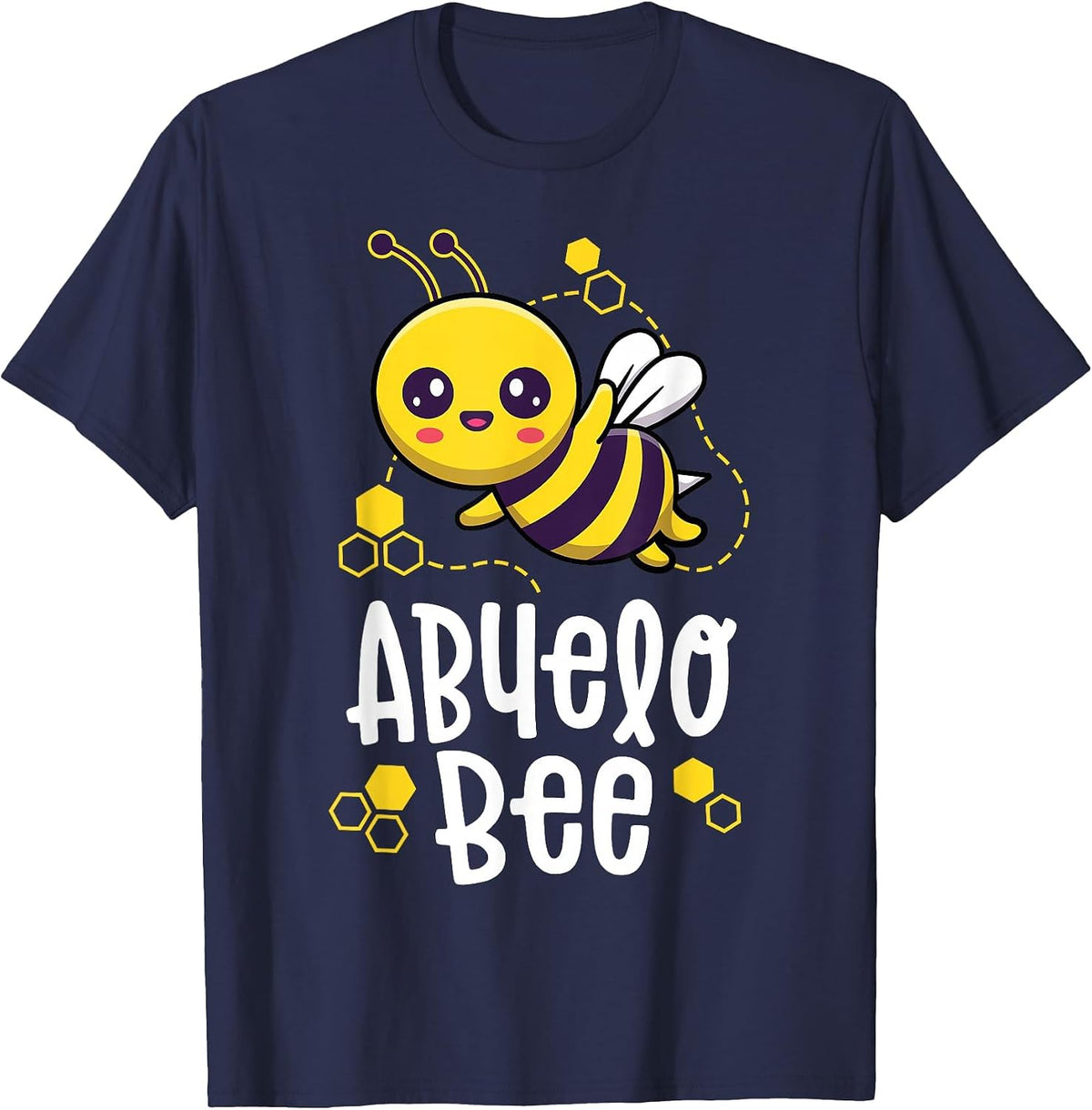 Family Bee Shirts Abuelo Latino Spanish Birthday Outfit T-Shirt - Navy Blue