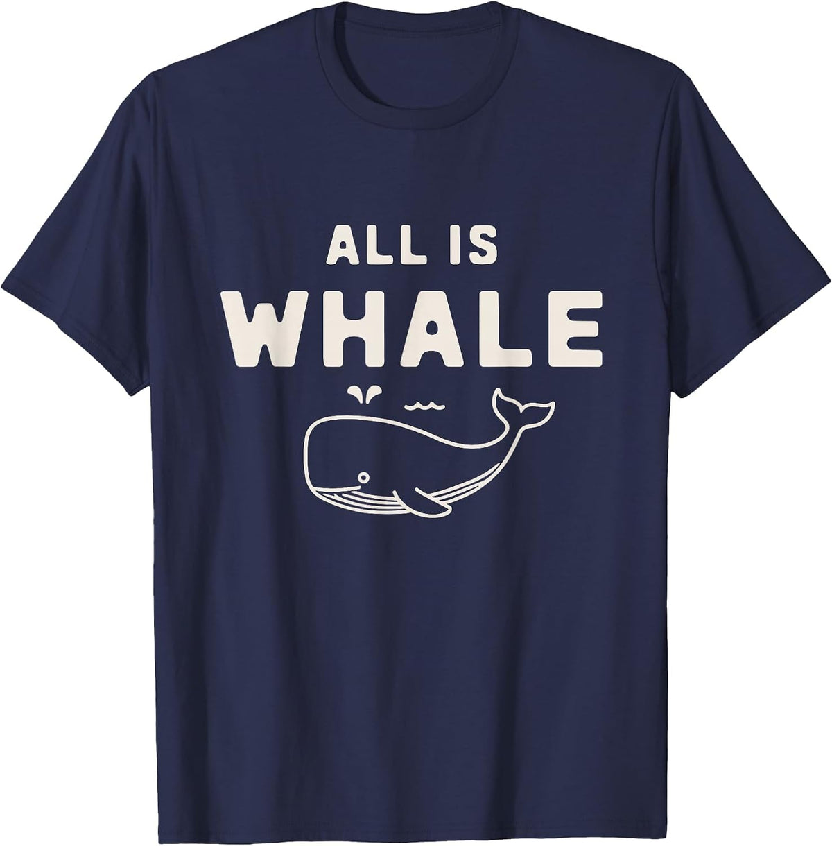 All is Whale T-Shirt - Navy Blue