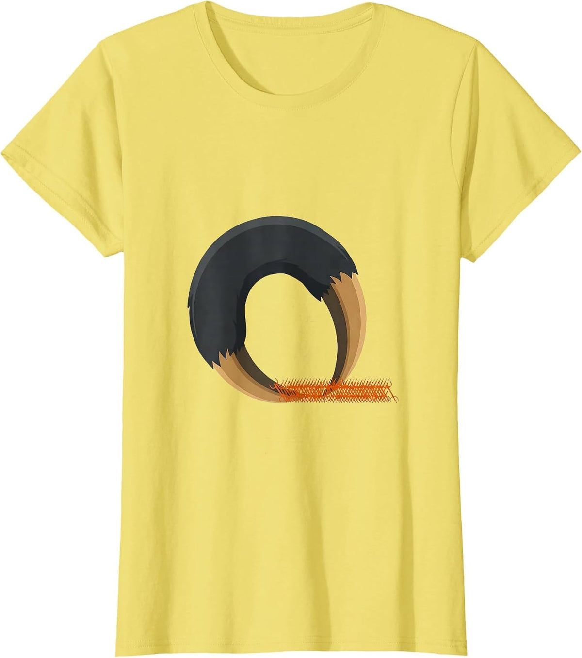 Women's Hooked Sloth Barrier Funny Lazy Humor Gift T-Shirt - Lemon Yellow