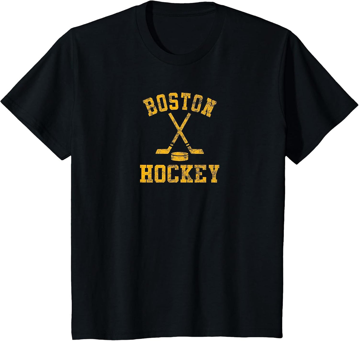Vintage Boston Hockey T-Shirt - Black
