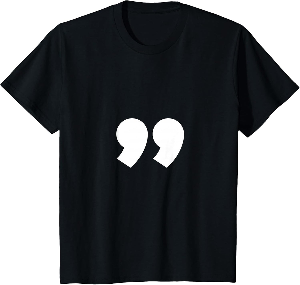 Alphabet Punctuation Quotation Mark T-Shirt T-Shirt - Black