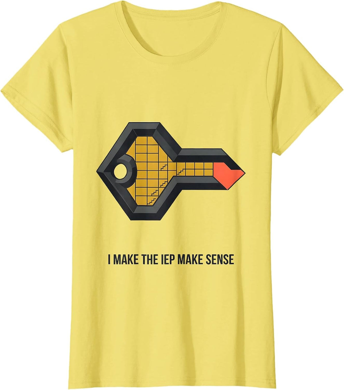 I Make The IEP Make Sense Funny Special Education Teacher T-Shirt - Lemon Yellow