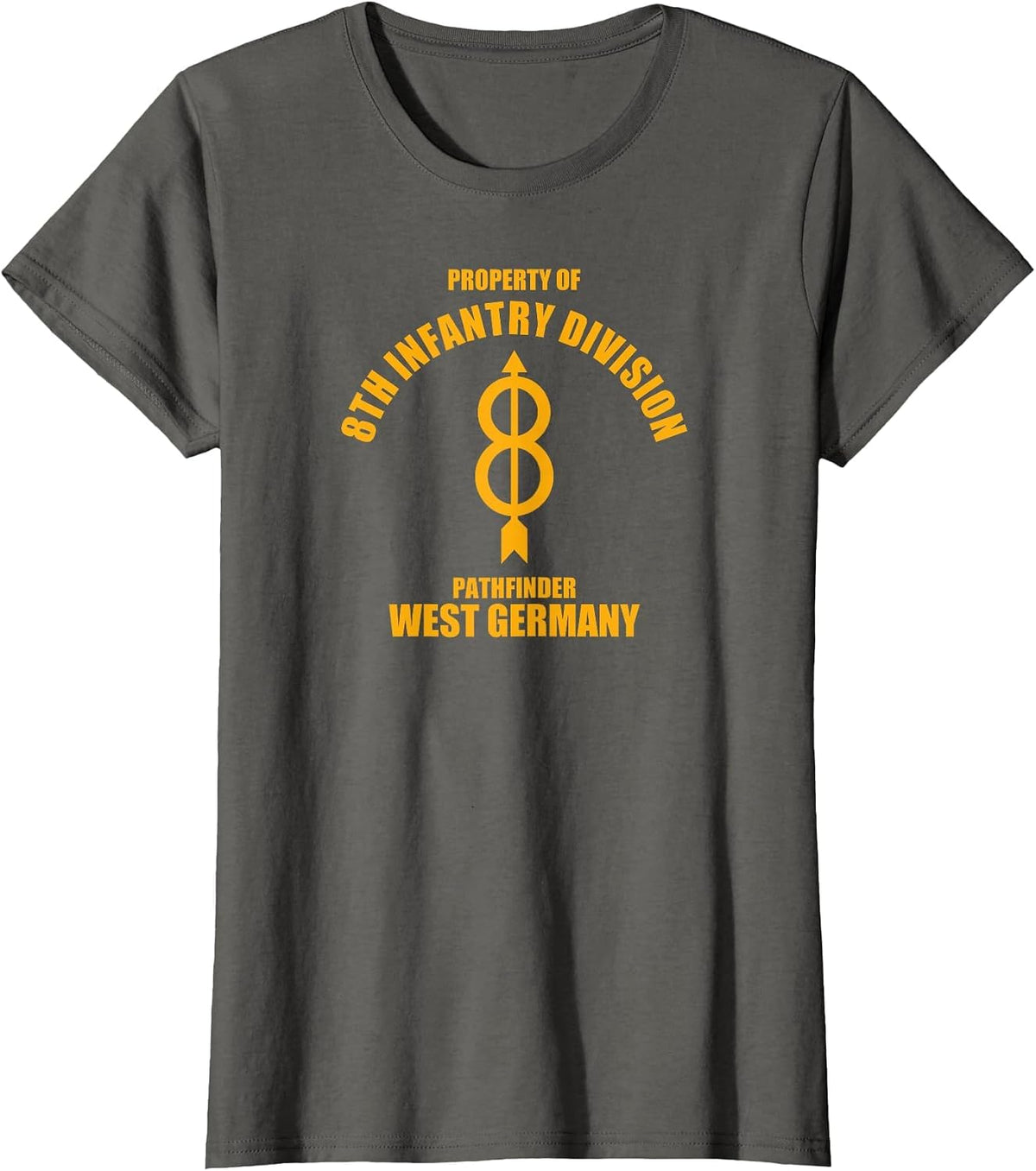 8th Infantry Division T-Shirt - Asphalt Grey