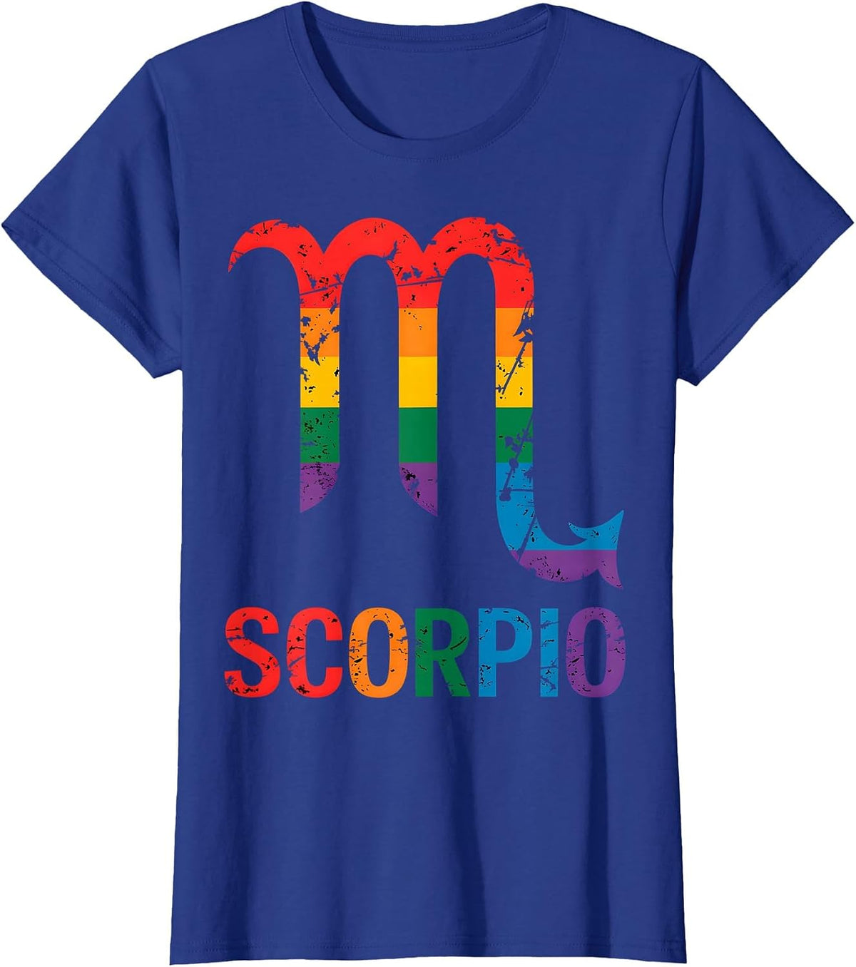 Scorpio LGBT Pride Zodiac Sign T-Shirt - Royal Blue