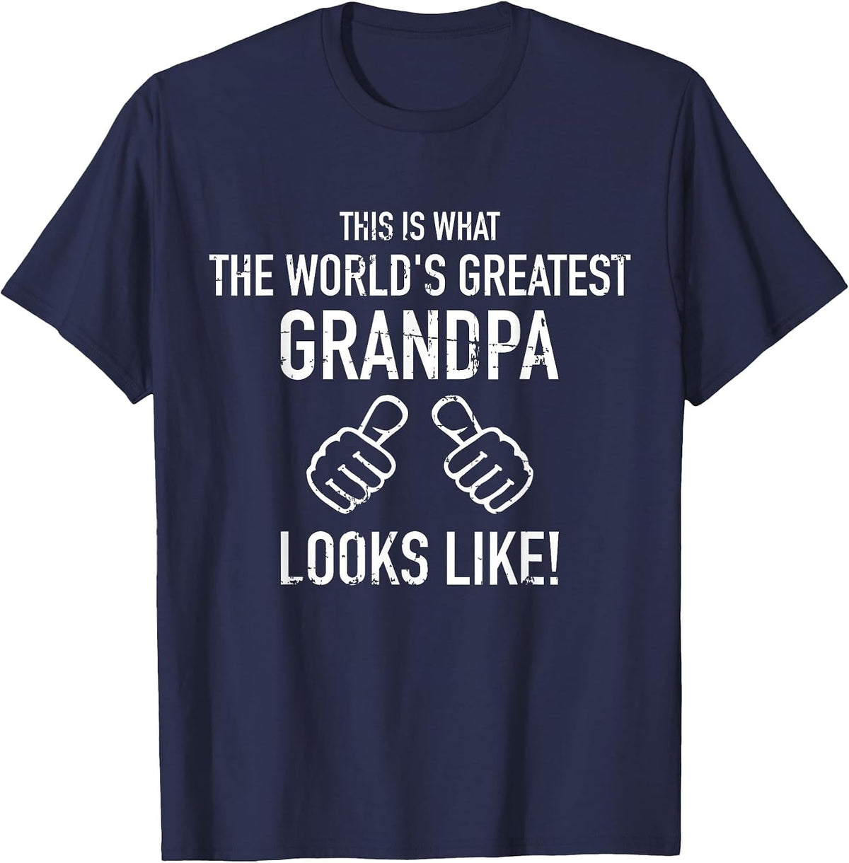 World's Greatest Grandpa T-Shirt - Navy Blue