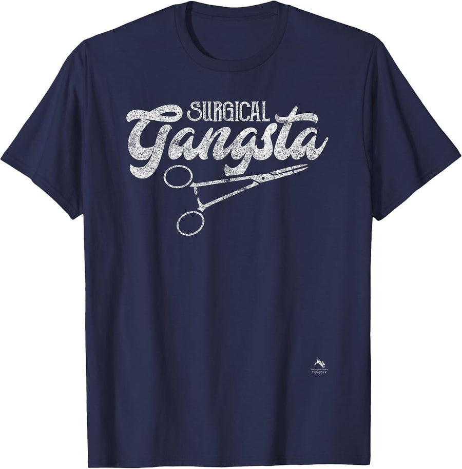 Surgical Gangsta T-Shirt T-Shirt - Navy Blue