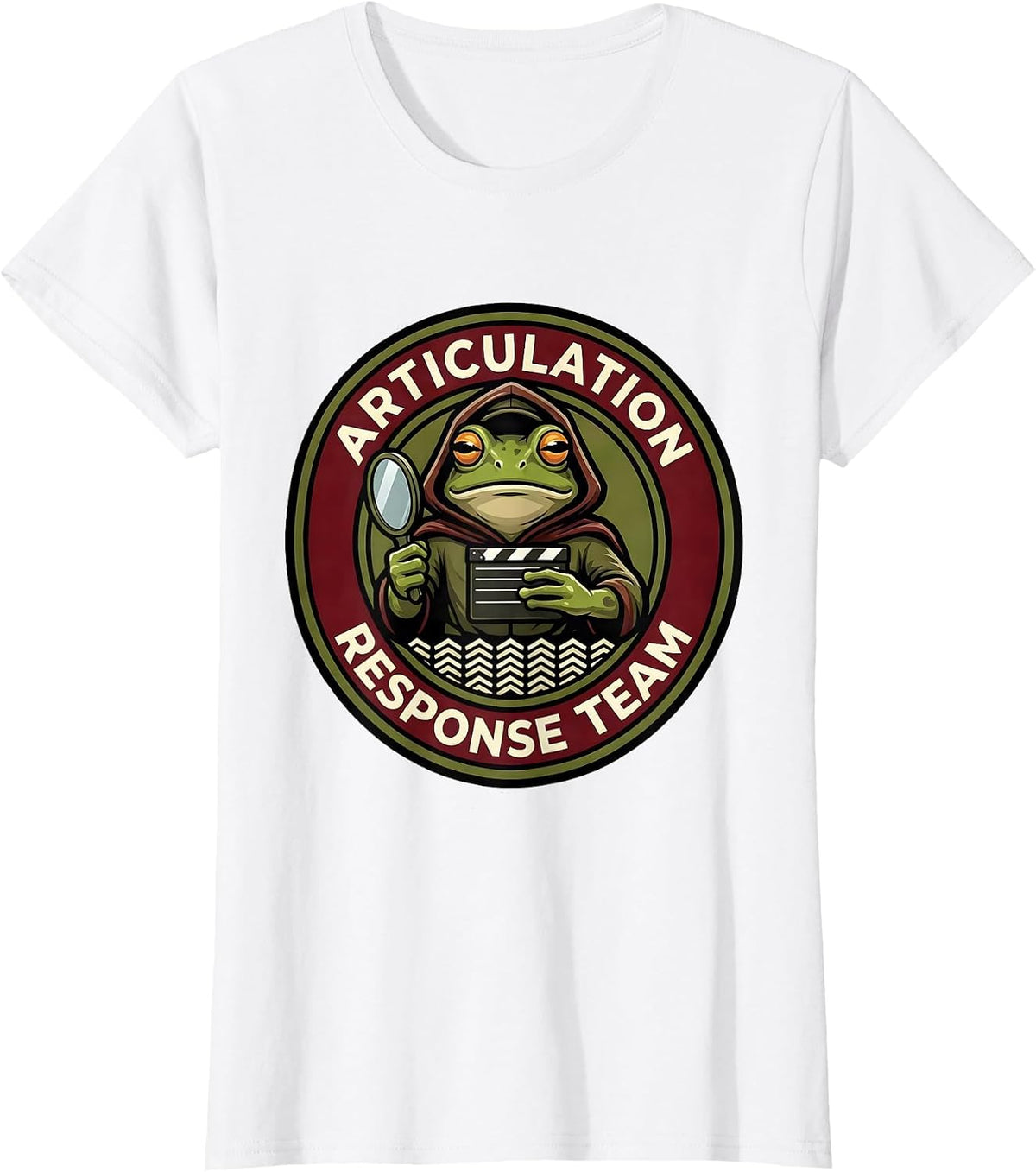Articulation Response Team Funny Frog Teacher Back To School T-Shirt - White