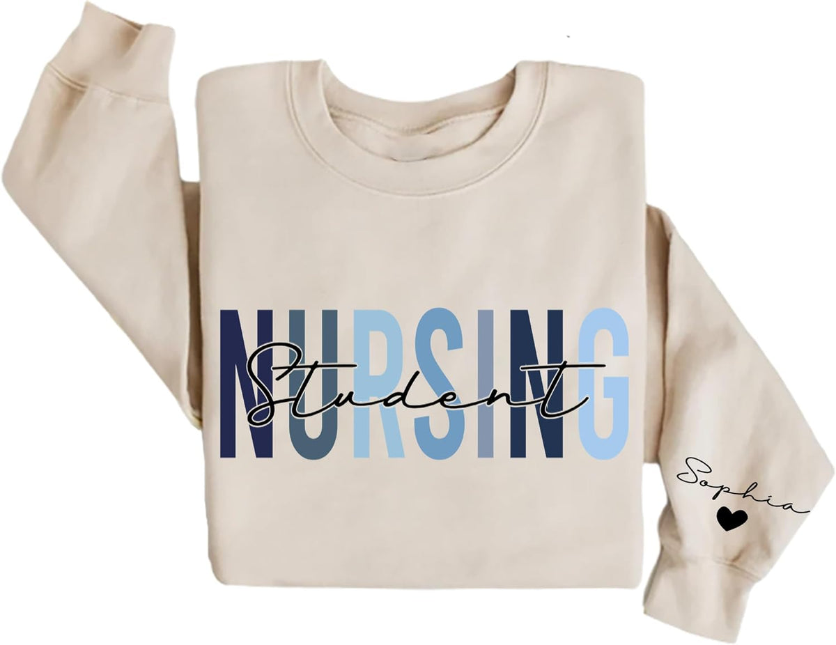 IZI POD Personalized Nurse Sweatshirt - ICU Nurse RN Gift - Nurse Sweatshirt 16