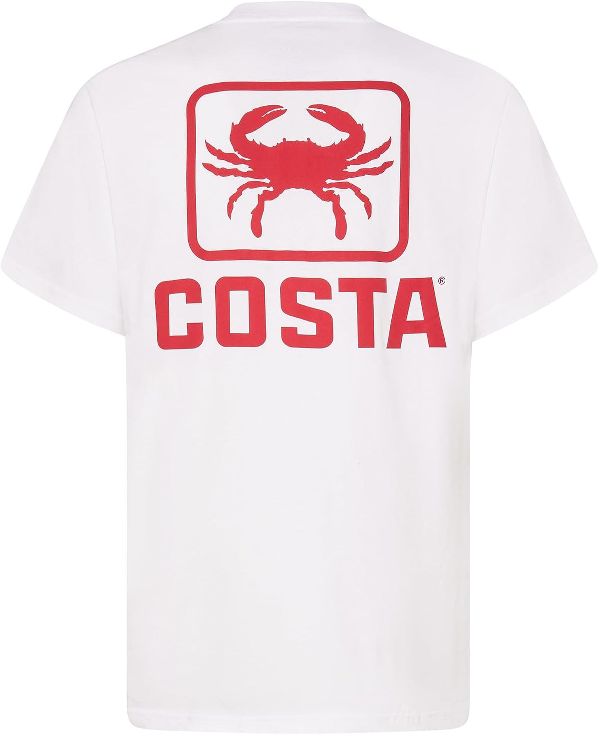 Costa Del Mar Men's Emblem Bass Short Sleeve Crewneck Tee - White