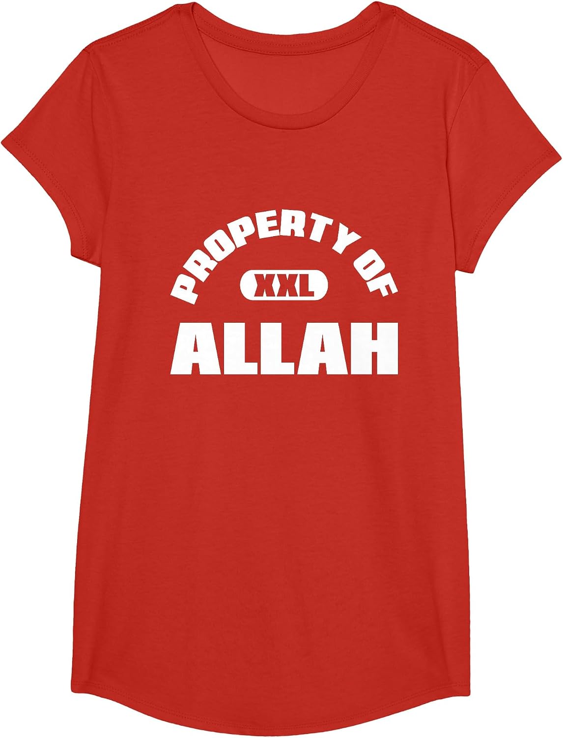 Property of Allah Islam Muslim Ramadan Kareem Mubarak Mosque T-Shirt - Girls Red