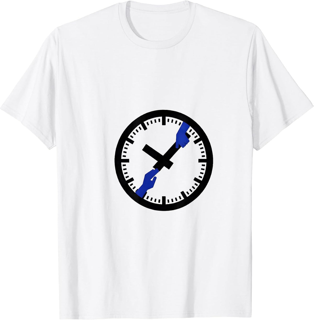 Men's Swiss Clock Pharmacy Tech Humor Gift T-Shirt - White
