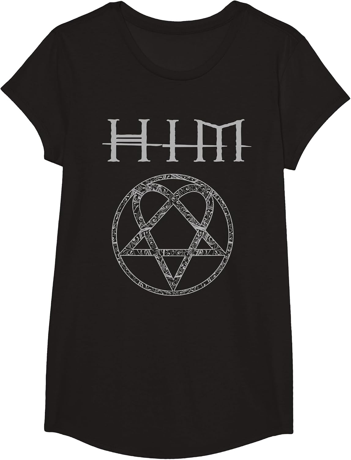 Ville Valo Omate HeartGram T-Shirt - Girls Black