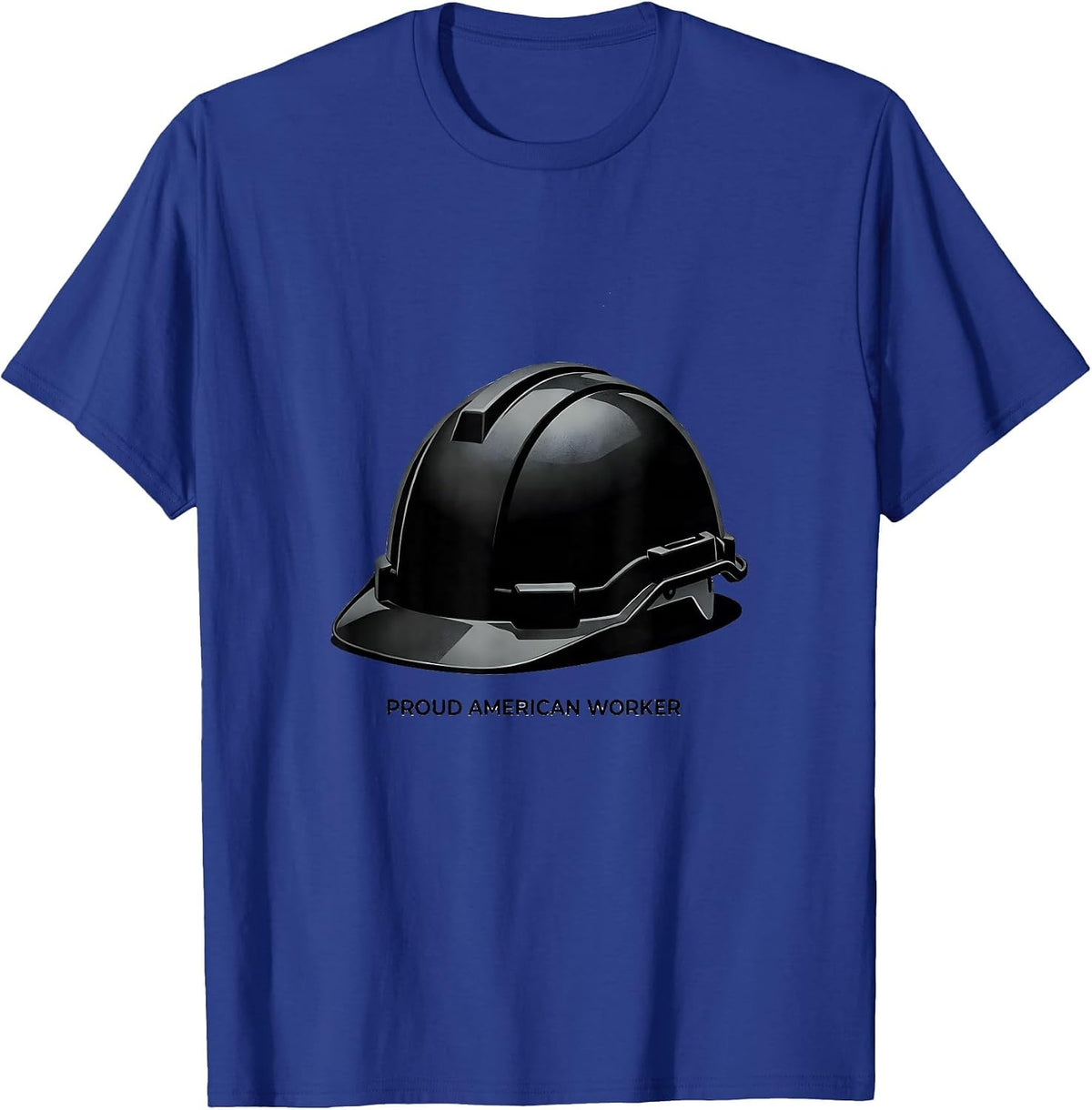 Men's Proud American Worker Patriotic Labor Day Union Pride T-Shirt - Royal Blue