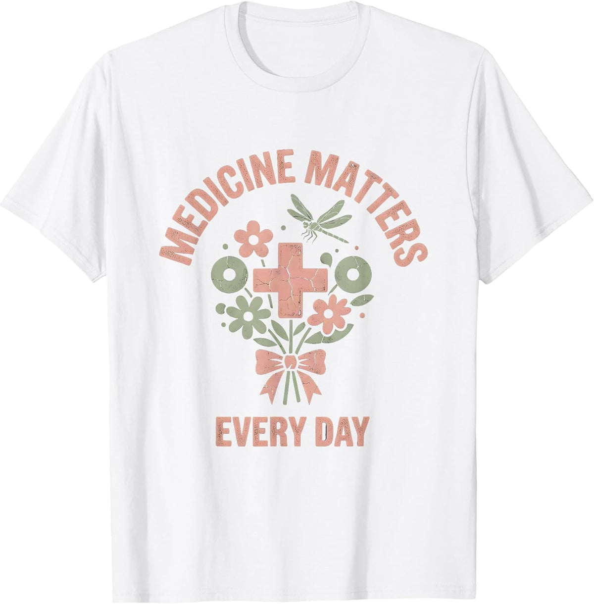 Men's Medicine Matters Labor Day Medical Design T-Shirt - White