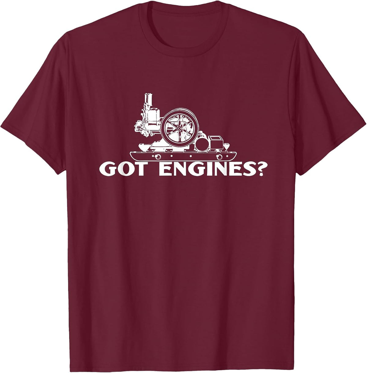 Got Engines Hit and Miss Gas T-Shirt - Burgundy