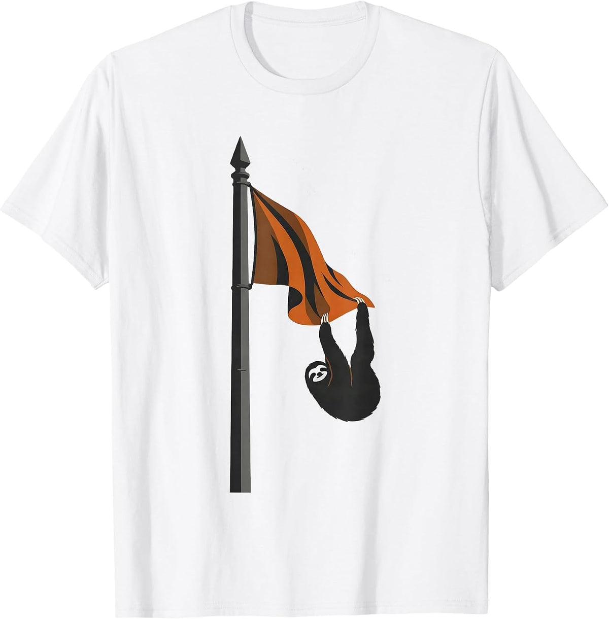 Men's Slack Sloth Minimalist Funny Lazy Humor T-Shirt - White