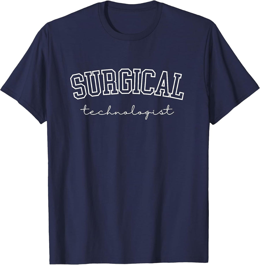 Surgical Technologist Scrub Tech Surgical Tech T-Shirt - Navy Blue