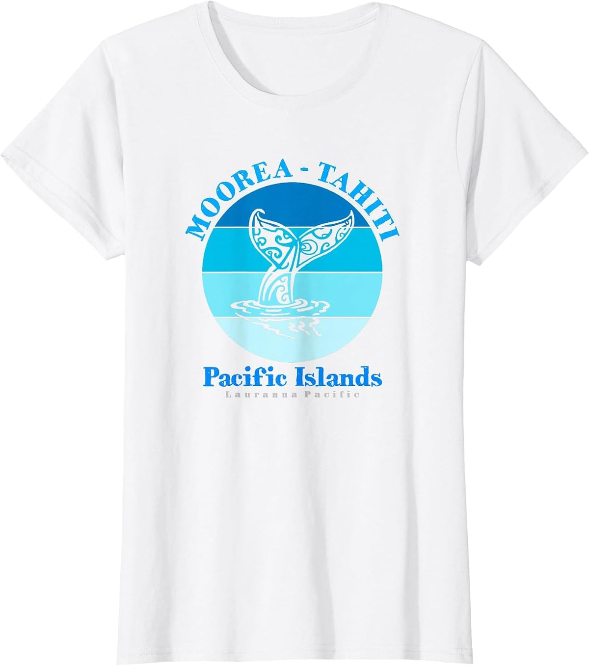 Whale Tail Moorea Tahiti Ocean T-Shirt - White