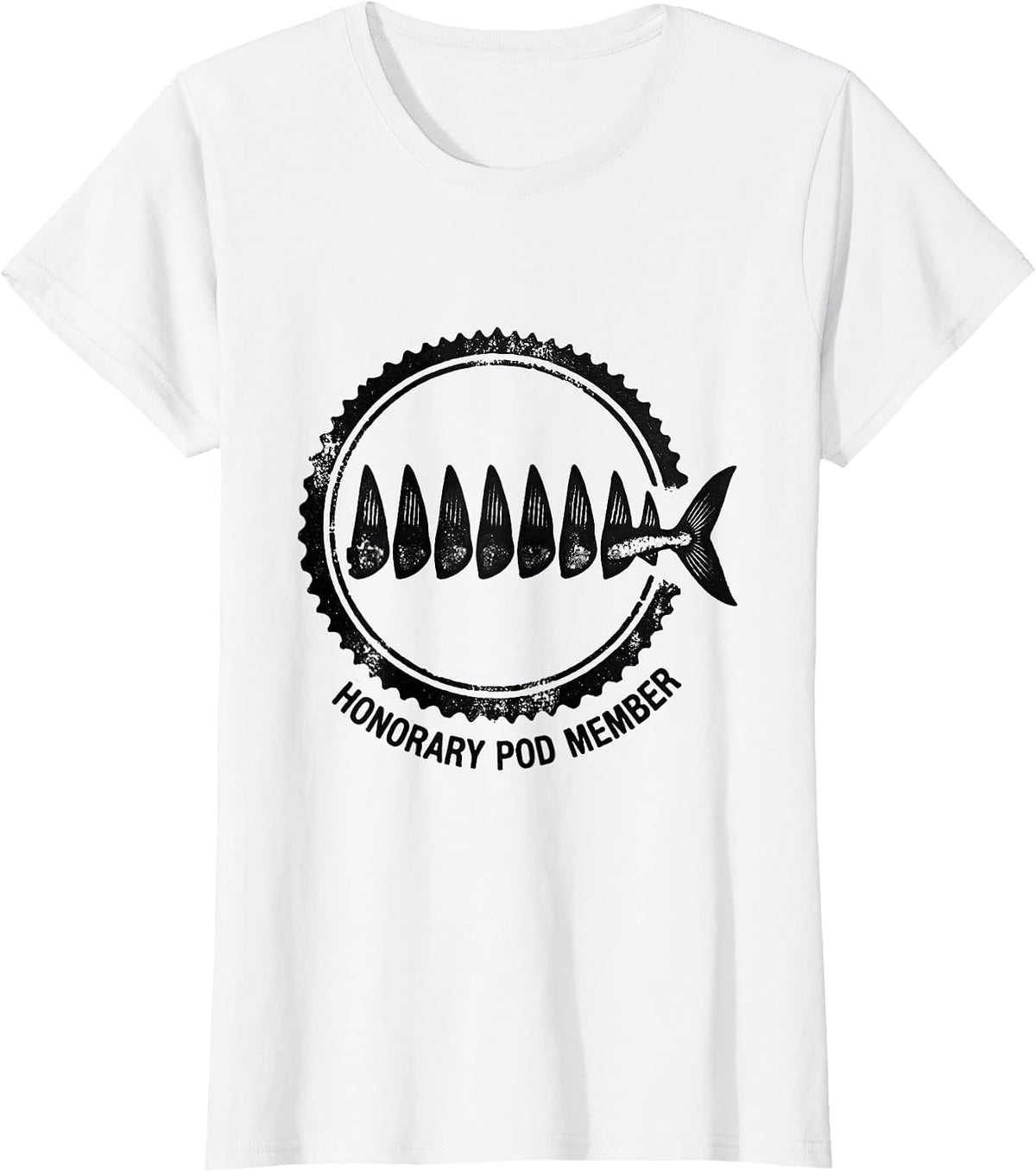 Honorary Pod Member Funny Orca Killer Whale Lover Gift T-Shirt - White