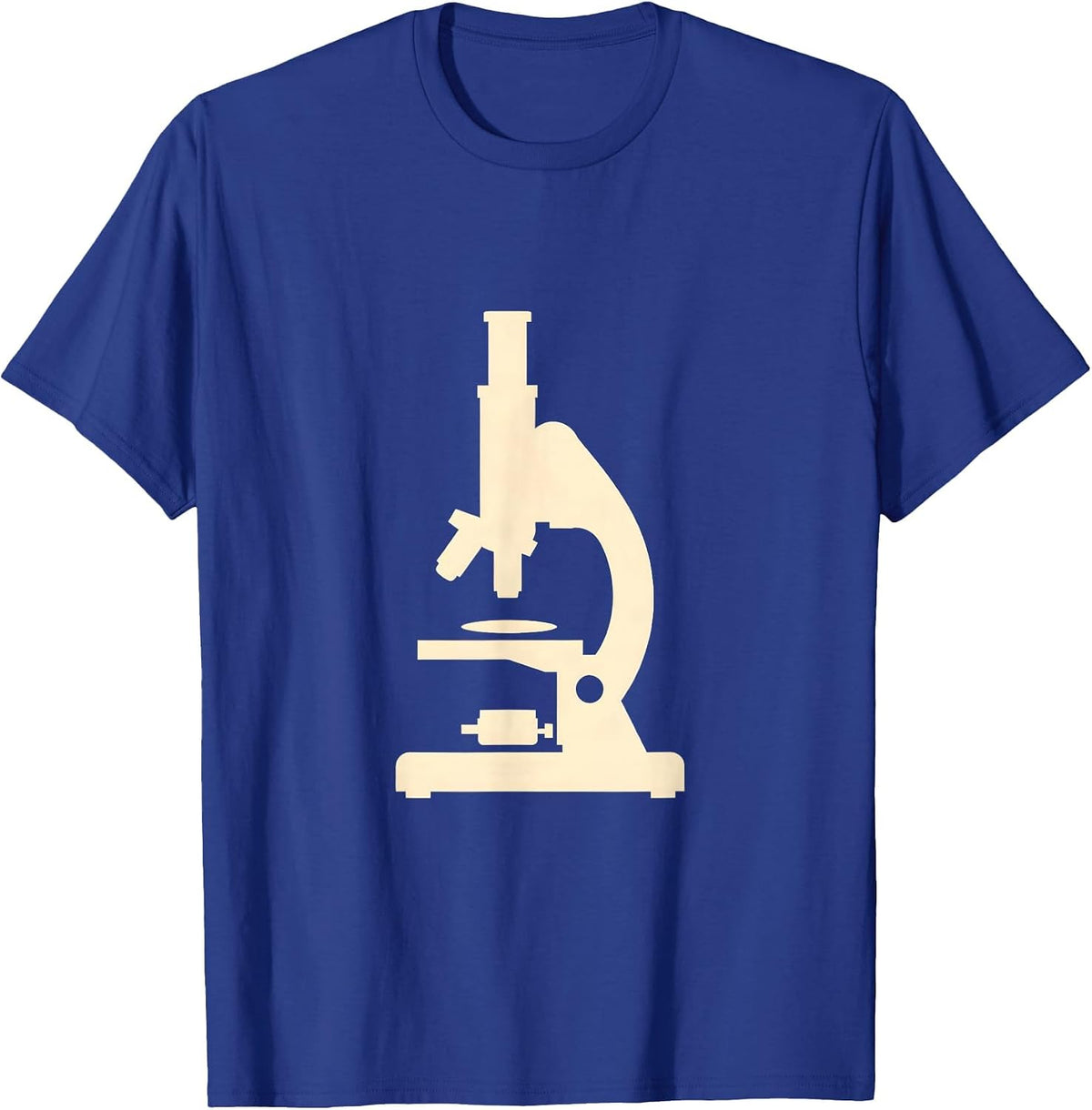 Science Teacher Glowing Microscope Illustration T-Shirt - Royal Blue