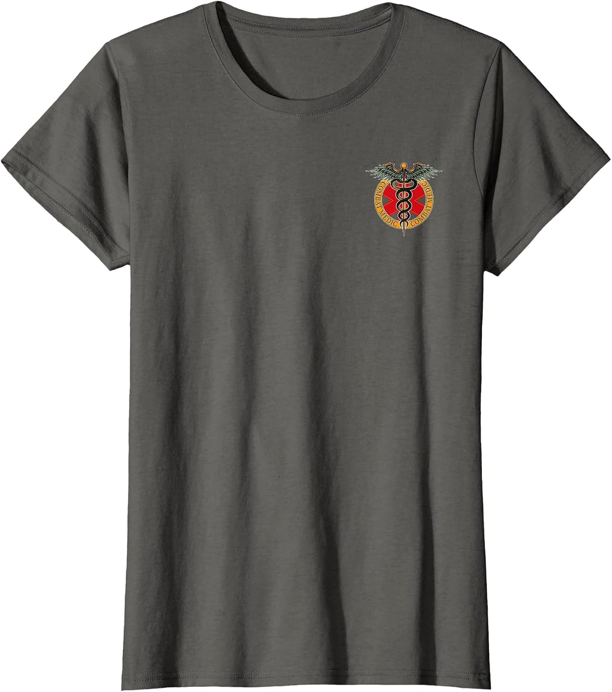 Combat Medic Soldier Veterans Veteran's Day Combat Veteran T-Shirt - Asphalt Grey