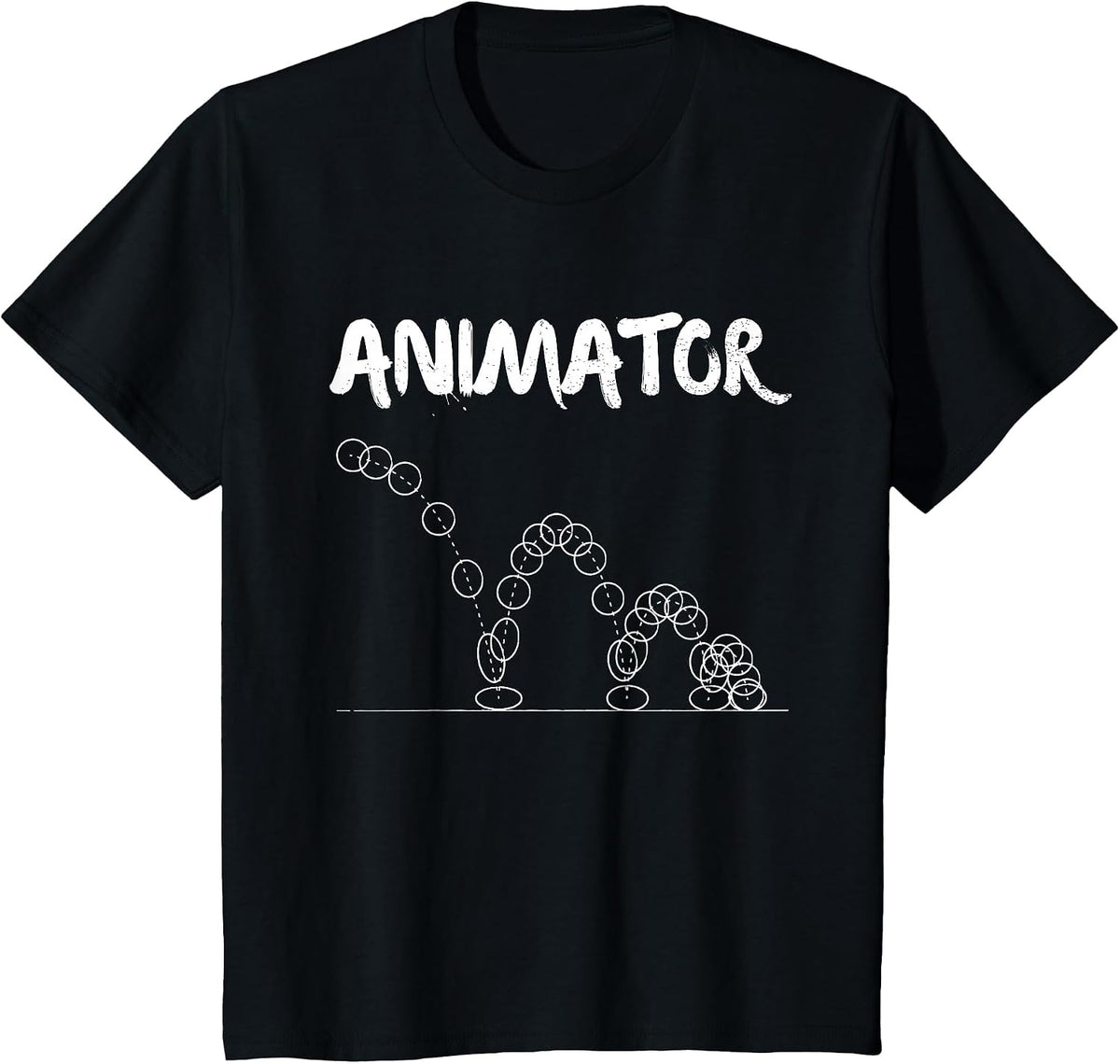 Animator Bouncing Ball T-Shirt for Animators T-Shirt - Black